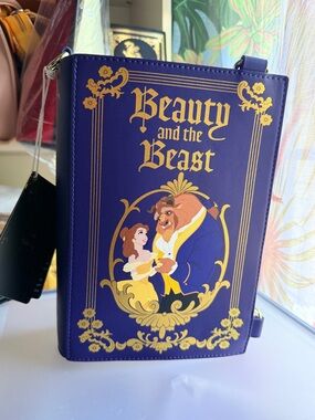 Beauty and the Beast Loungefly Book Convertible Cross body NWT